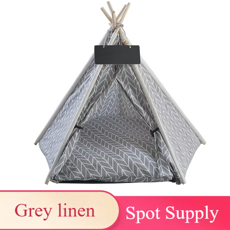 Gray fishbone linen folding