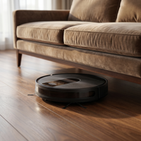 Robot Aspirateur Laveur QF603 avec Batterie Li-Ion, Aspiration 1500-1999 Pa, Contrôle par Application, Assistant de Nettoyage pour Bureau et Maison