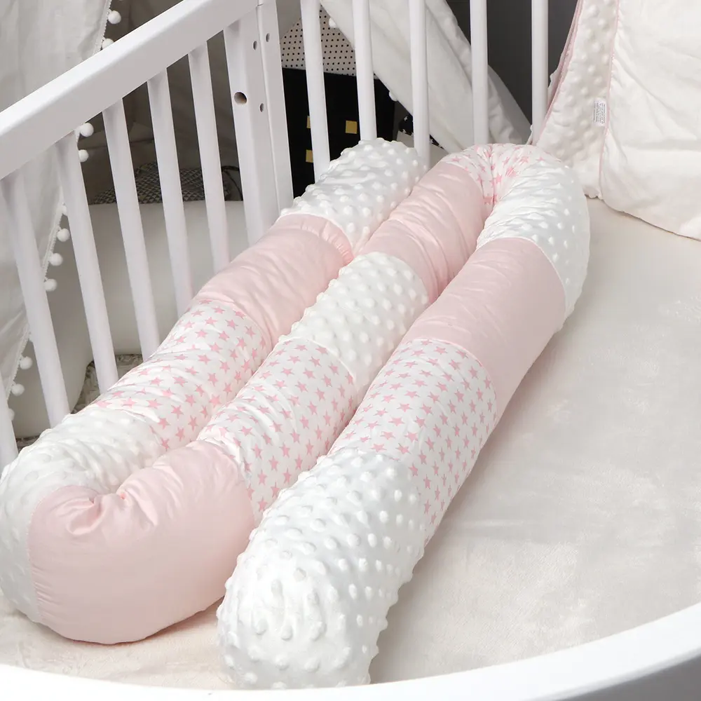 Mesh Crib Bumper Baby Crib Bumper Breathable Safe for Boys and Girls Mesh Crib Liner White Cloud 2 Pieces 