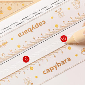 Nuovo Set di Compassi e Righelli per Esami, Righello Dritto, Compasso Triangolare, Set da 7 Pezzi con Goniometro e Righelli per Matematica e <span class=keywords><strong>Geometria</strong></span> - Product Image 6