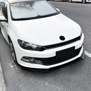 สปอยเลอร์หน้า Amp-Z สีดำเงา ลายคาร์บอนไฟเบอร์ สำหรับรถยนต์ Volkswagen Scirocco Mk3 R-Line Gts ปี 2008-14 - Product Image 3