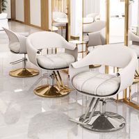 Chaise de Barbier Ergonomique Moderne en Métal, Portable, Rotation à 360 Degrés, Hauteur Réglable, pour Salon de Beauté - Vente Chaude en Gros à Prix Abordable
