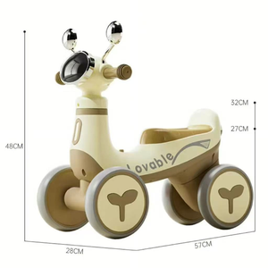 Trottinette pour enfants à quatre roues, draisienne pour une utilisation intérieure et extérieure avec des virages fluides - Product Image 4