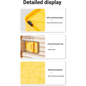 Boîte de rangement en plastique extra large avec fenêtre frontale, idéale pour organiser les vêtements de bébé, les jouets et la literie, directement de l'usine - Product Image 5