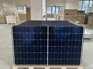 LONGi Hi-MO X6 Panel surya LR5-54HTH, 420W 425W 430W 435W 440W modul PV LONGi Explorer dengan bingkai hitam