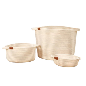 Cesta de Almacenamiento Grande de Cuerda de Algodón de la Marca LEGEND, Diseño Desmontable, Plegable, Ecológica, No Irritante, para Ropa Sucia, Navidad - Product Image 3