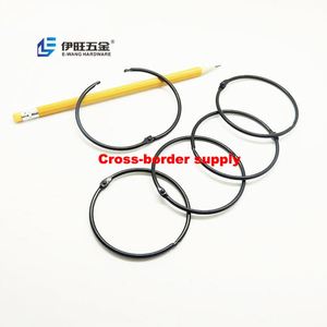 YIWANG 2 Inch 50mm Black Metal Loose Leaf Book <b>Rings</b> Stationery Book <b>Binder</b> <b>Ring</b> - Product Image 1