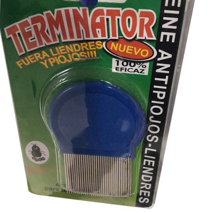 Terminator Anti Lice Flea Comb For Hair 100% Effective For All Hair Types Blue Green Pink - Product Image 2
