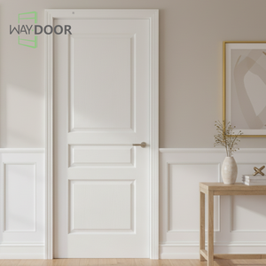 <span class=keywords><strong>Porte</strong></span> Interne in Legno Grezzo di Mogano Africano Massiccio, Personalizzabili, a 3 Pannelli, per Case - Product Image 4