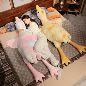Nuevo Zari-dyed Colorful Large White Goose Bed Throw Pillow Peluche de juguete Goose Doll Peluche que se puede lavar como compañero - Product Image 2