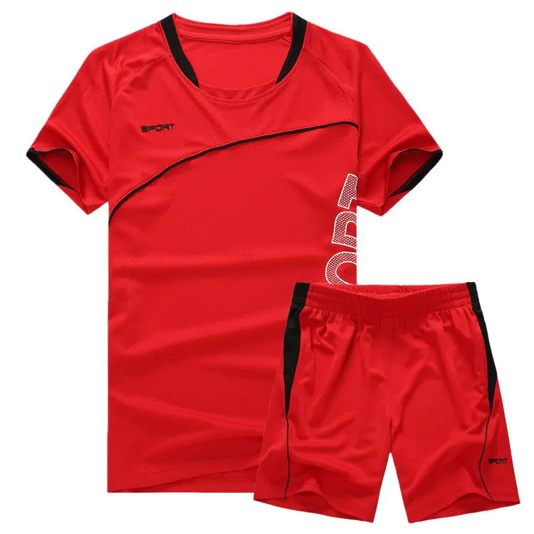 Toptan ucuz futbol forması spor çocuklar için futbol yaz çocuk takım elbise erkek giyim erkek setleri üniformaları