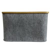 YUJIN Fabricant fournisseur doré feutre tissu bambou panier à linge