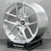 Jantes forgées KW 5x120.65 pour Chevrolet Corvette C7 C6 C8 C5 ZR1 Z06 18 19 20 pouces, finition argent brossé, jantes en alliage personnalisées