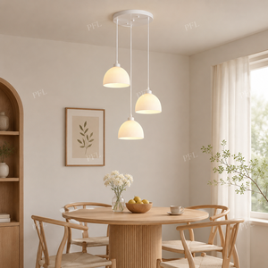 Lámpara Colgante de Cristal Plegado de Lujo, Iluminación Suave <span class=keywords><strong>y</strong></span> Uniforme, Diseño Clásico Minimalista para Cafetería, <span class=keywords><strong>Bistro</strong></span>, Comedor - Product Image 2