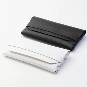 Estuche de Gafas de Cuero de Alta Gama con Bolsa de Tela, Rectangular, Negro Sólido, 185x85mm, Verano 2024 - Product Image 4