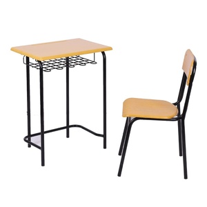 Bureaux et chaises d'école en bois pour étudiants, tables et sièges durables pour une utilisation en classe, tables et chaises d'école, pupitres d'école - Product Image 6