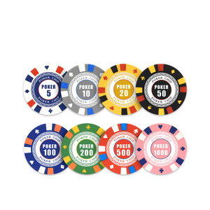 Lucky YH — jetons <span class=keywords><strong>de</strong></span> Poker en argile <span class=keywords><strong>de</strong></span> haute qualité, outil <span class=keywords><strong>de</strong></span> Poker Texas, modification personnalisée, avec feuilles <span class=keywords><strong>de</strong></span> métal, 40mm - Product Image 2