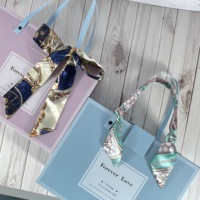 Emballage cadeau personnalisé, boîte rigide en carton magnétique cyan et violet, vêtements pour enfants, chaussures, baby shower, Saint-Valentin, laminage brillant
