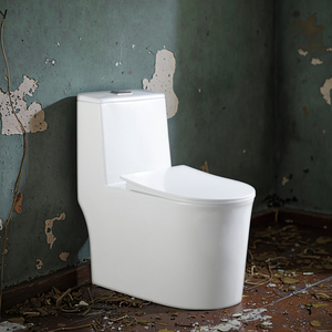 Cuenco de WC de cerámica alargado de doble descarga moderno, tanque oculto para el hogar, hoteles, drenaje de trampa en S adecuado para baños para niñas chinas - Product Image 4