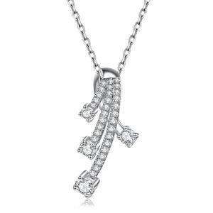 18K oro auténtico diamante redondo hecho a mano de lujo de alta calidad colgante joyería para mujeres diseño Irregular hermoso para aniversario - Product Image 1