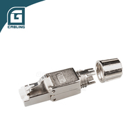 Gcabling Ethernet Réseau 8P8C Sans Outil Rg45 FTP Cat 6a Modulaire Blindé Cat6a Lan cat 6a Rj45 Connecteur Fiche Industrielle