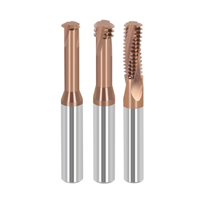Fresa per filettatura in carburo a dente singolo, tre denti o denti completi, HRC68 ISO Metrico M8*1.25, per filettature interne CNC - Product Image 5