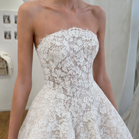 Robes de mariée coupe trapèze épaules dénudées, 2-en-1 avec manches longues détachables, en dentelle, grandes tailles, pour la mariée, vente en gros