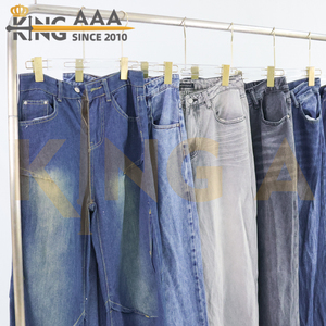 Jeans de Mujer Estilo Boyfriend a Precio de Fábrica, Alta Calidad, Verano, Tendencia Vintage, Cintura Alta, Pierna Ancha, Algodón, <span class=keywords><strong>Ropa</strong></span> Usada - Product Image 6