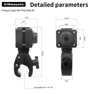 VINmounts soporte de sonar para ActiveTarget 2 – soporte ajustable con abrazadera multi-posición para pesca - Product Image 3