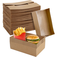 Ensemble de boîtes de pignon en carton blanches personnalisées pour sushi poulet frit avec laminage mat pour emballage Pops Fries Nugget Wings Pie