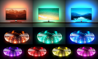 Rétro-éclairage de vente chaude pour TV 5V RGB bande lampe pour TV décoration de fond LED bande lumineuse