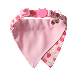 Amigo, nuevos productos para mascotas, impresión personalizada, collar de fruta, hebilla de color, bandana de gato con accesorios de fruta - Product Image 5
