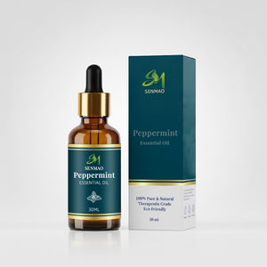 Huile essentielle de menthe poivrée pure naturelle 30 ml en flacon compte-gouttes pour les soins de la peau, les soins capillaires, les massages, les diffuseurs d'arômes - Product Image 1