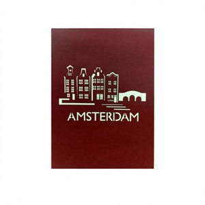 3D Vietnam <b>Pop</b> <b>up</b> Greeting <b>Cards</b> 150x200mm 5-color Printed Handmade Paper Craft Souvenir Wholesale - Product Image 6