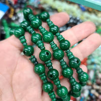 SL0755 Perles Guru en pierres précieuses à 3 trous pour bijoux de yoga, perles de prière en pierres précieuses en gros