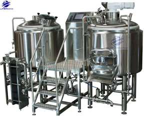 Équipement <span class=keywords><strong>de</strong></span> brassage <span class=keywords><strong>de</strong></span> bière <span class=keywords><strong>de</strong></span> bar d'hôtel à petite échelle Machine <span class=keywords><strong>de</strong></span> brassage <span class=keywords><strong>en</strong></span> cuivre 500L avec pompe et moteur, équipement <span class=keywords><strong>de</strong></span> fermentation 400L 1500L. - Product Image 6