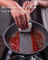 Geling Set panci dapur peralatan memasak modis Set alat masak granit aluminium induksi tidak lengket pabrikan keterampilan gula