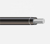 Cable de Construcción de Aluminio Negro de 500 MCM THHN THWN-2 con Aislamiento de PVC de 600V, Longitudes de 50 a 1000 Pies