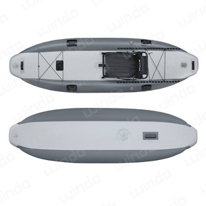 Kayak de pêche en mer Dropstitch, kayak tandem portable, fabricants de kayaks avec pédales, bateau - Product Image 2