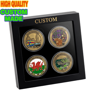 Monedas Conmemorativas de Metal Personalizadas con Marco Flotante 3D del Reino Unido, <span class=keywords><strong>Shakespeare</strong></span> y Stonehenge, Proveedor de Monedas - Product Image 2