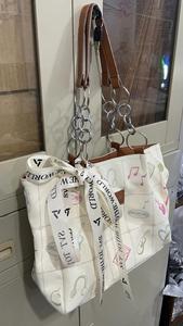 Sac à bandoulière grande capacité pour femme de haute qualité, tendance, avec chaîne, imprimé intégral et fermeture éclair - Product Image 3