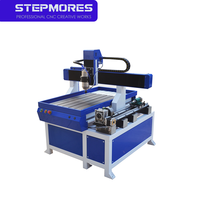 Machine de fraisage CNC 4 axes, petite fraiseuse CNC 3D 6090, haute précision, PLC NC Studio, broche simple pour PCB, bois, aluminium, MDF