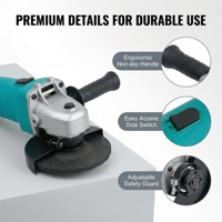 Meuleuse d'angle électrique portative à grande vitesse de 115 mm pour usage industriel et domestique