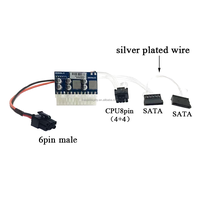 DC-ATX-160W 12V PICO PSU 24Pin ATX SATA 6Pin mâle/femelle DC5.5 * 2.5mm connecteur Module d'alimentation enfichable pour Mini ITX Z1