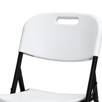 Chaise pliante en plastique HDPE moulé par soufflage, design moderne, légère, imperméable, portable pour la maison, les fêtes, le jardin, les mariages, l'extérieur