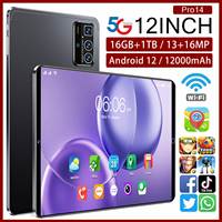 2025 Smart 5G Tablet PC con 16GB de RAM y 256GB de almacenamiento para una experiencia de oficina y entretenimiento de aprendizaje sin problemas