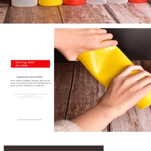 1Pcs 650ml Empty Plastic <b>Sauce</b> Squeeze Bottles Refillable Condiment Containers With Graduated For Salad Dressing BBQ Oils - Product Image 2