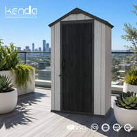 Abri de jardin Kenda APEX 4x6, facile à assembler, résistant aux UV, pour équipement de jardin, cour arrière, fournitures de jardinage