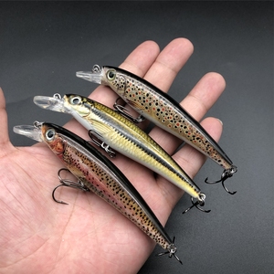 Oben rechts M4001 100mm 13g Floating <span class=keywords><strong>Minnow</strong></span> <span class=keywords><strong>Lure</strong></span> Jerkbaits Künstlicher Hart köder Angel köder <span class=keywords><strong>Minnow</strong></span> - Product Image 4