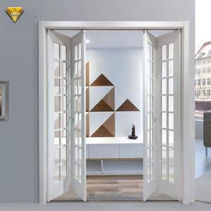 नवीनतम डिजाइन आधुनिक स्लैटेड ठोस लकड़ी बाइफोल्ड और एक्कोर्डियन दरवाजे फोल्डेबल इंटीरियर फोल्डिंग लॉन्ड्री दरवाजे तैयार वाटरप्रूफ - Product Image 5